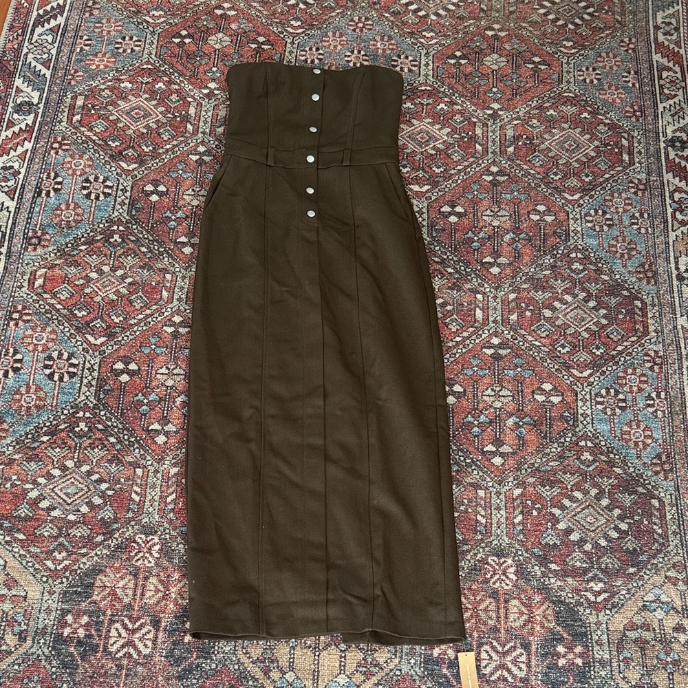 Reformation Deserae Strapless Dress NWT